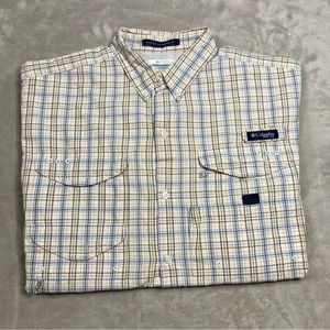 Columbia PFG Plaid Super Bonehead Omni-Shade Button Down Shirt
